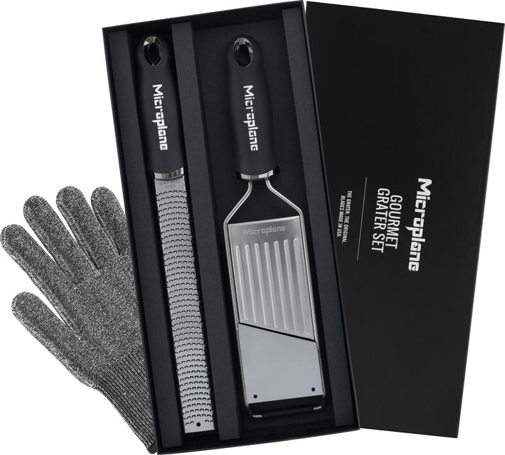 Actual product image Microplane Gourmet Rasp Set with Protective Glove