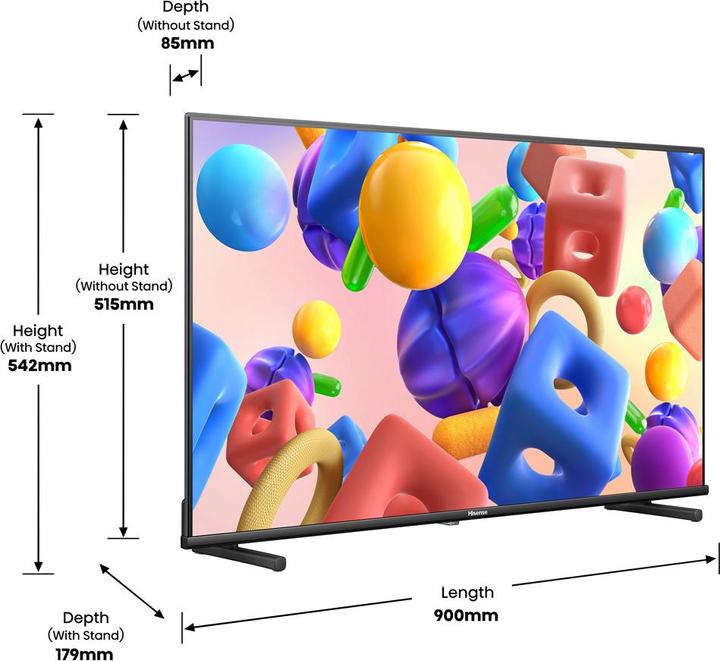 Actual product image Hisense TV 40A5NQ (40", A5N, QLED, Full HD, 2024)