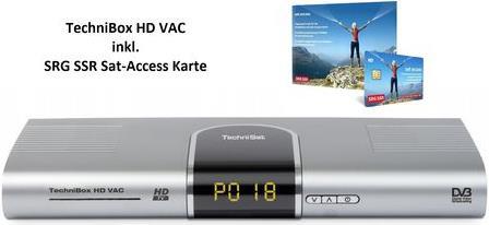 Produktbild TechniSat TechniBox HD VAC inkl. SRF Karte (DVB-S2)