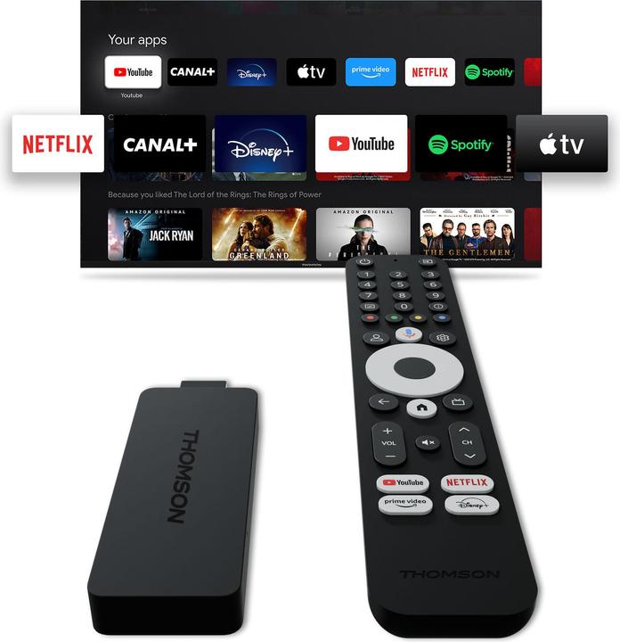 Produktbild Thomson Streaming USB-Stick: 4K UHD Google TV (8 GB, iOS 12)