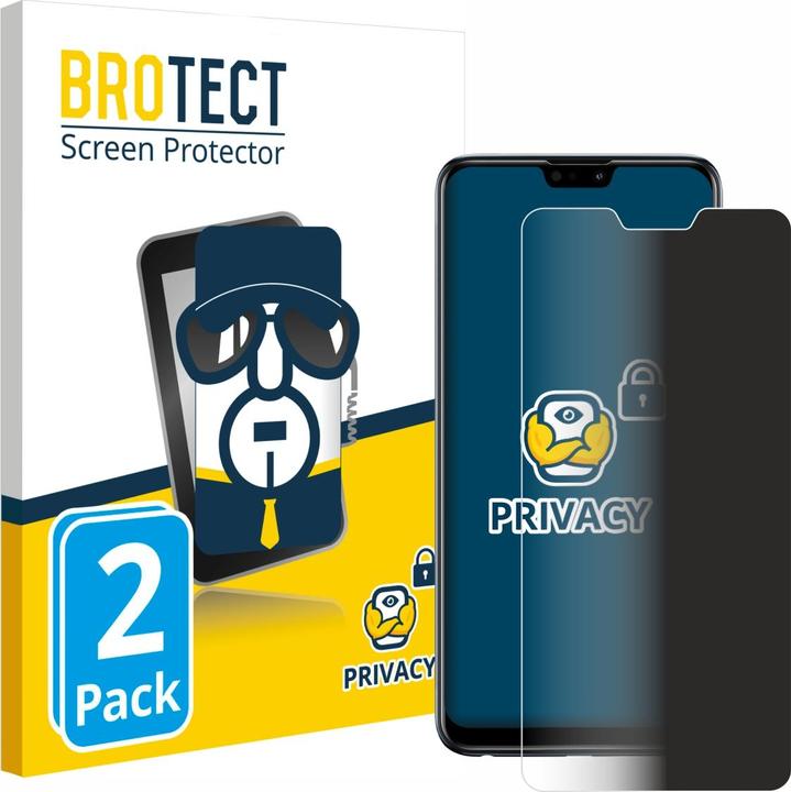 Produktbild BROTECT Sichtschutzfolie Anti-Spy Privacy Folie Blaulicht-Schutz (2 Stück, Asus Zenfone Max (M2))