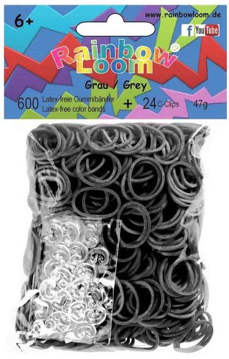 Produktbild Rainbow Loom Gummibänder Grau (24 Stk.)