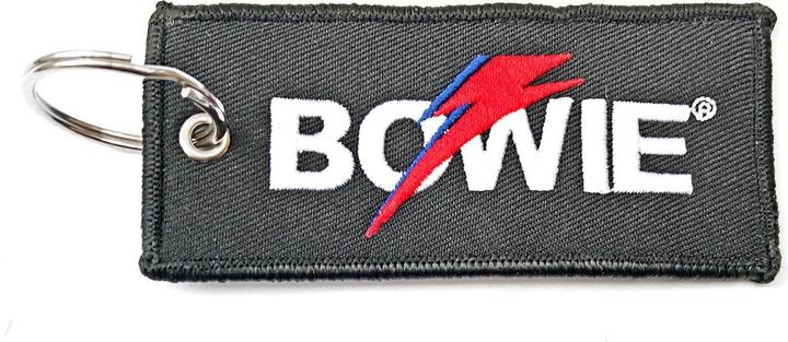 David Bowie Flash Double Sided Patch Keyring