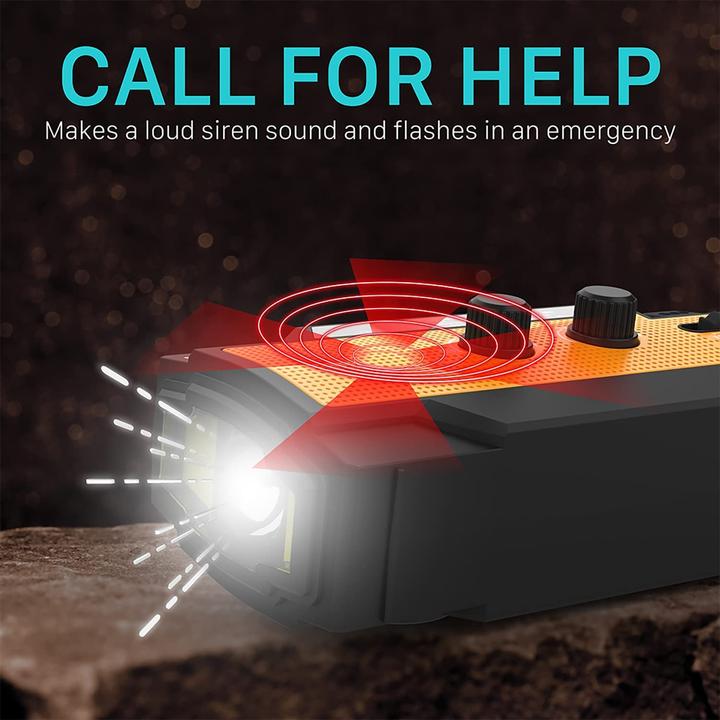 Image du produit FosPower Radio d'urgence à manivelle (AM, FM)