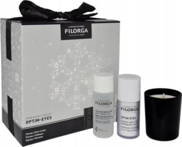 Filorga Set (Optim Eyes 3in1 Crema Contorno Occhi + Soluzione Micellare + Candela Profumata) (Set, 140 ml)