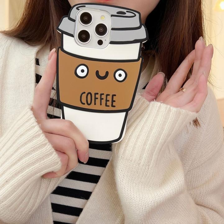 Image du produit Ueli Express Drôle d'étui en silicone pour tasse à café 3D (Apple iPhone 16 Pro Max)