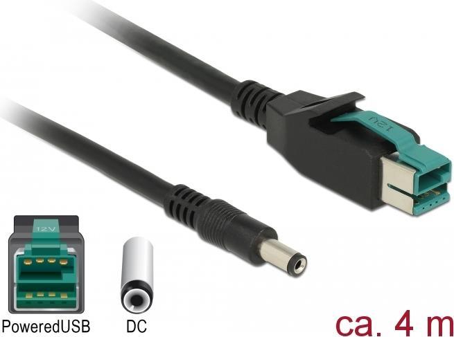 Produktbild Delock 85500 PoweredUSB Kabel Stecker 12 V (4 m)