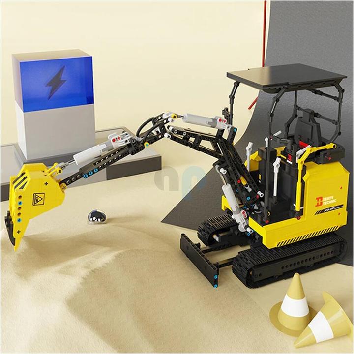 Immagine prodotto HappyBuild 22006 - Piccolo escavatore (RC) (1718 pezzi)