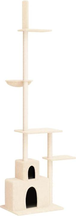 Image du produit VidaXL Kratzbaum Deckenhoch Creme 250,5-276,5cm Katzenbaum Katzenkratzbaum (276.50 cm, Crème)