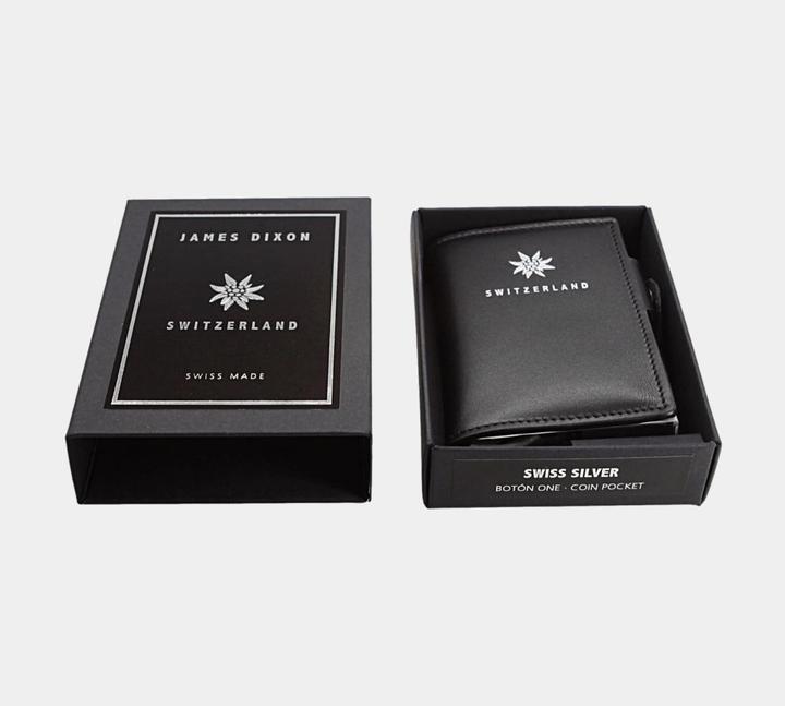 Image du produit James Dixon Botón One - Black/Silver Switzerland - Porte-monnaie
