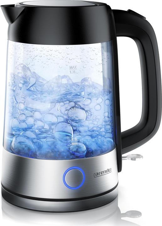 Arendo Edelstahl Glas Wasserkocher (1.70 l)