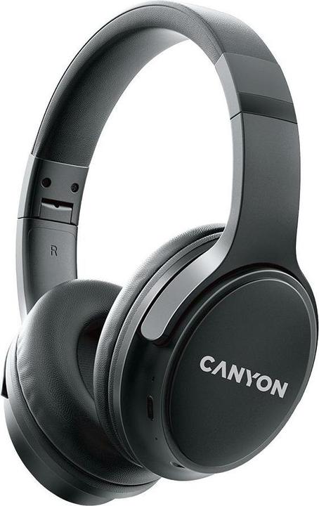 Produktbild Canyon Bluetooth Headset OnRiff 4 On-Ear/BT5.3 black retail (50 h, Kabellos)