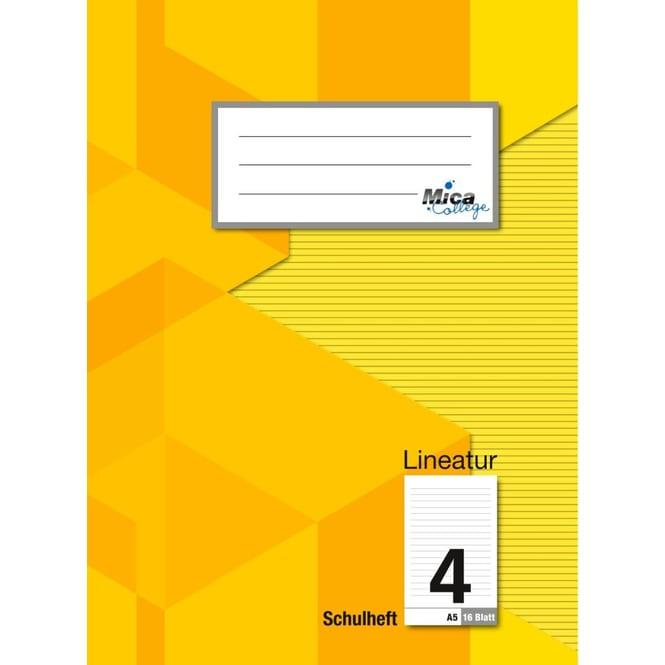 Produktbild MICA College Schulheft - DIN A5 - Lineatur 4 - liniert - 16 Blatt (A5)