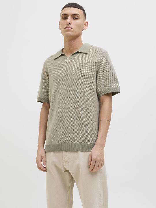 Produktbild Jack & Jones Jprcceaston Knit Split Neck Ss Sn (XXL)
