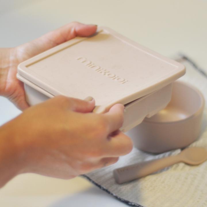 Actual product image Minikoioi Container for puree capsules with lid