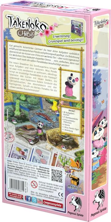 Actual product image Pegasus Takenoko Chibis, d expansion, base game required, 8+, 2-4 players (German)