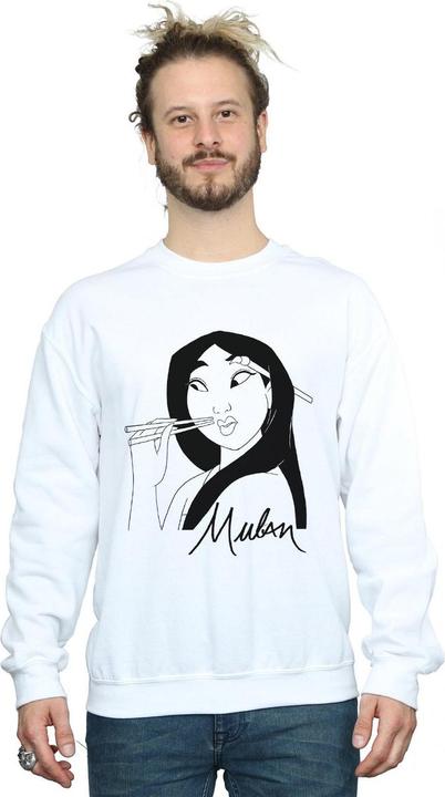 Actual product image Disney Mens Mulan Chopsticks Sweatshirt (XL)