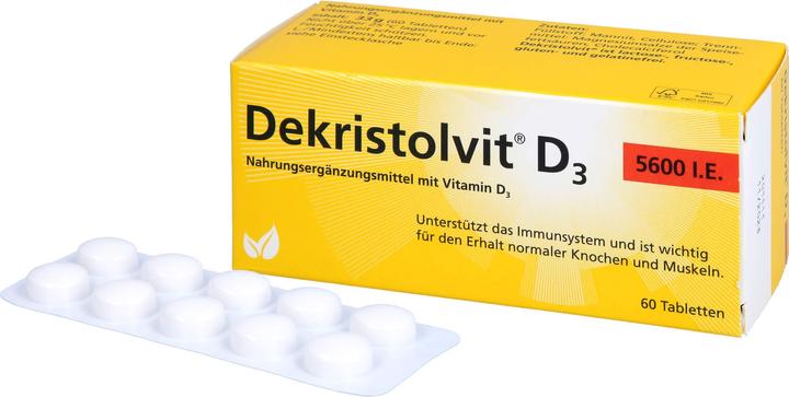 Produktbild Dekristolvit D3 5600 I.E. Tabletten, 60 St. Tabletten (60 Stück, Tabletten, 60 g)