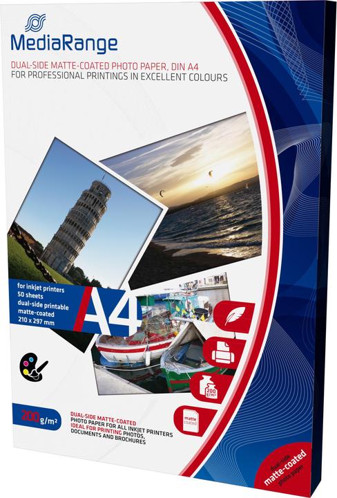 Image du produit MediaRange Papier photo (200 g/m², A4, 1 x)