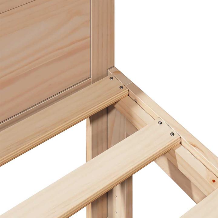 Actual product image VidaXL Solid wood bed without mattress 90x200 pine wood bed frame (90 x 200 cm)