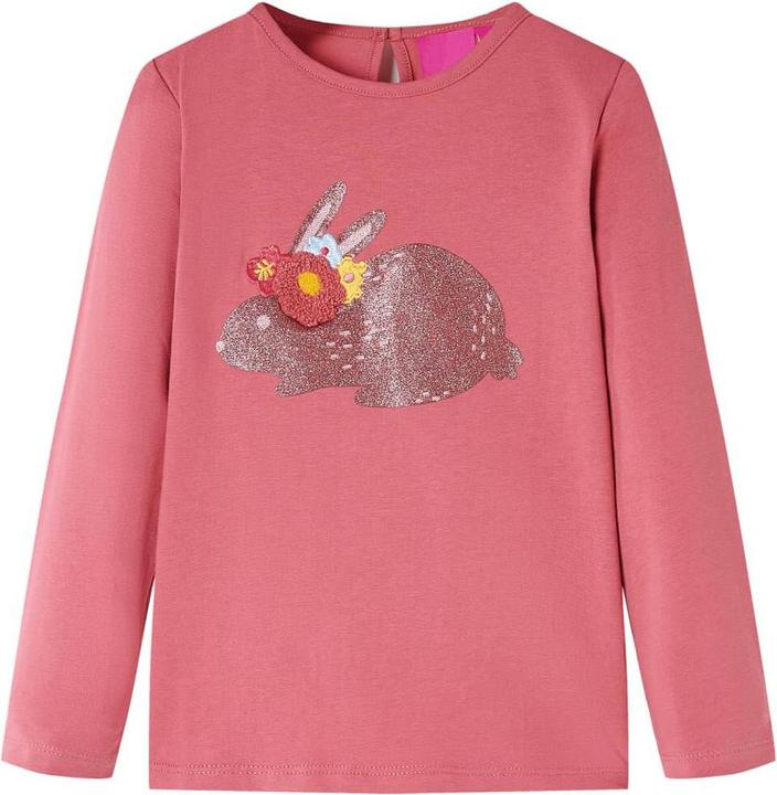Produktbild VidaXL Kinder-Langarmshirt Altrosa 92,Material: 95 % Baumwolle. 5 (92)