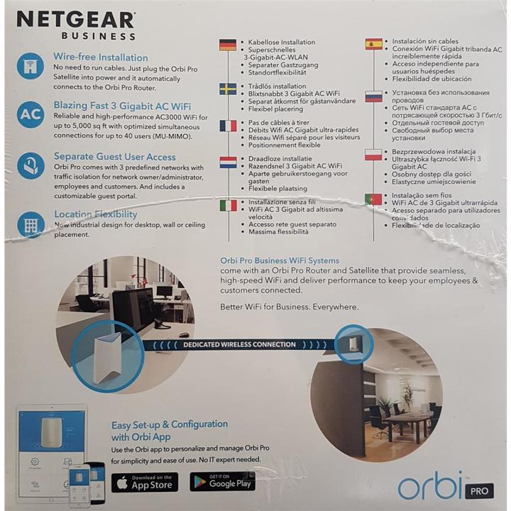 Image du produit Netgear Orbi Pro SRK60 Mesh WiFi Set