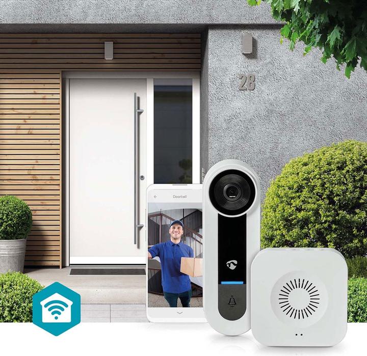 Image du produit Nedis Portier vidéo Smartlife Wi-Fi - Blanc
