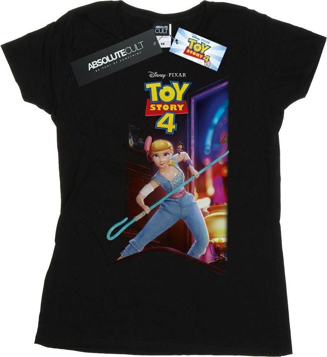 Disney Toy Story 4 Bo Peep And Giggle McDimples Poster Maglietta Donna (M)