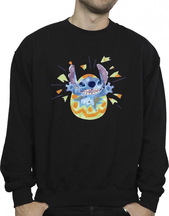 Actual product image Disney Mens Lilo & Stitch Cracking Egg Sweatshirt (M)