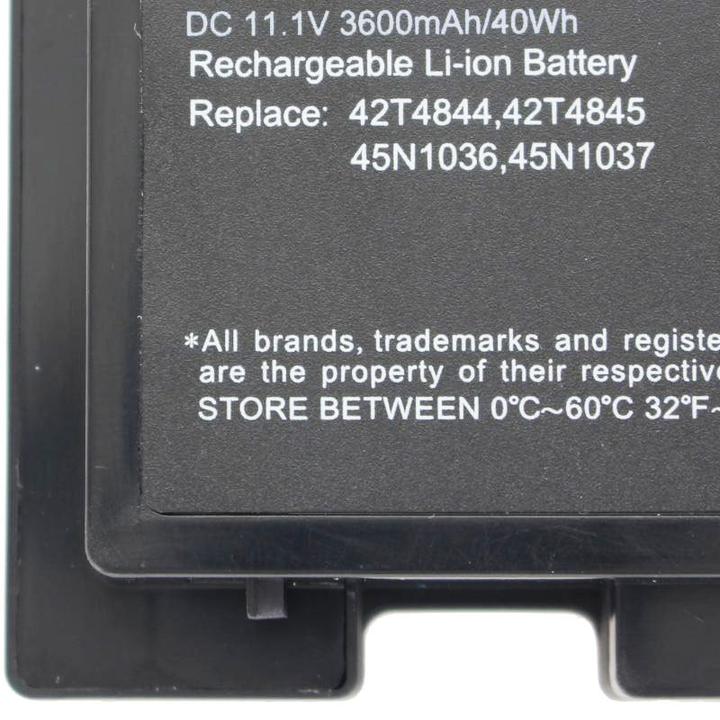 Image du produit Lenovo ThinkPad T420s batterie 0A36287, 42T4844, 42T4845, ASM 42T4846, FRU 42T4847, version plate (6 cellules, 3600 mAh)