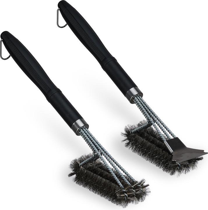 Relaxdays 2x grill brush (0.70 cm)