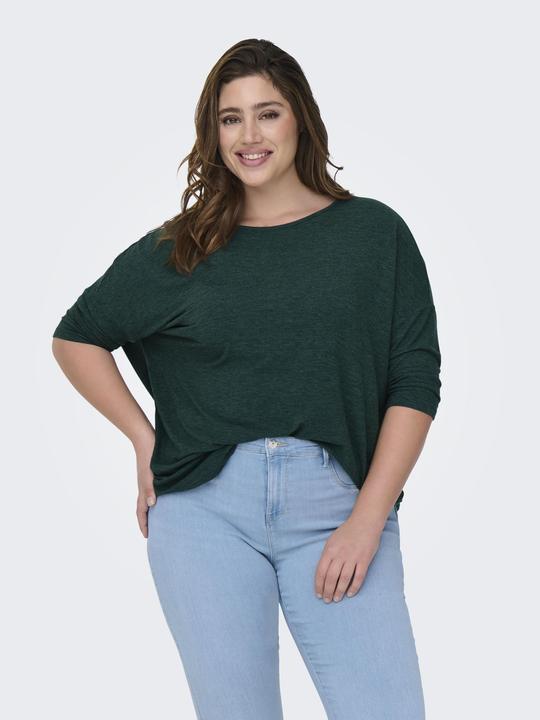 Image du produit Only Top curvy à la coupe décontractée et aux manches 3/4 Top (M)