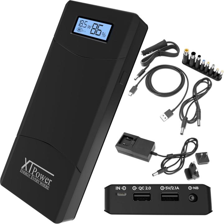 Produktbild Xpower XTPower XT-20000 QC3 Powerbank 20400 mAh Li-Ion USB, DC-Buchse 3.5mm Schwarz (20000 mAh, 65 W, 75.48 Wh)