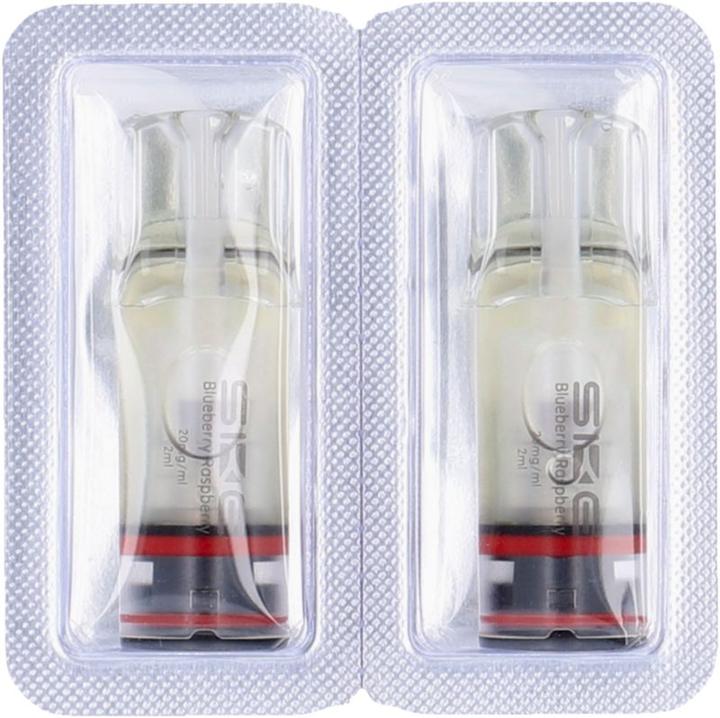 Produktbild SKE Crystal Plus Blueberry Raspberries- E-Pod-Nachfüllung - 2 Stk. à 2 ml (Blaubeere)