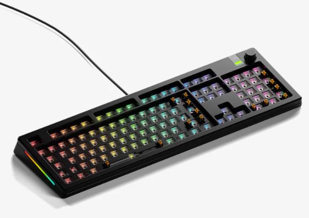 Produktbild Glorious GMMK 3 Pro 100 % Custom Gaming-Tastatur - Barebone, ISO-Layout, schwarz (DE, Kabelgebunden)