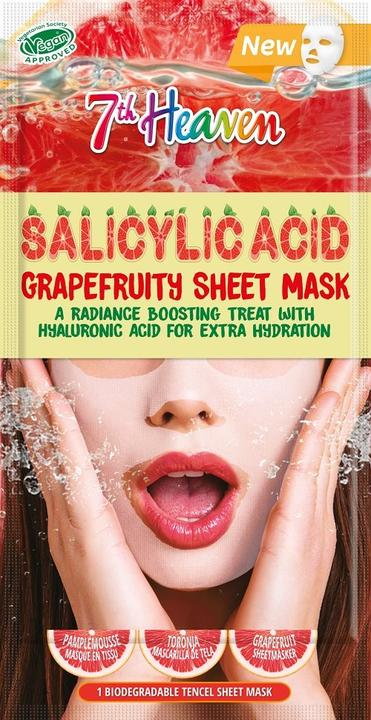 Image du produit 7th Heaven Sheet Mask Beautylicious Salicylic Acid Grapefruity 18 g