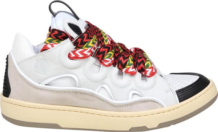 Lanvin skate sneakers in black and white leather (36)