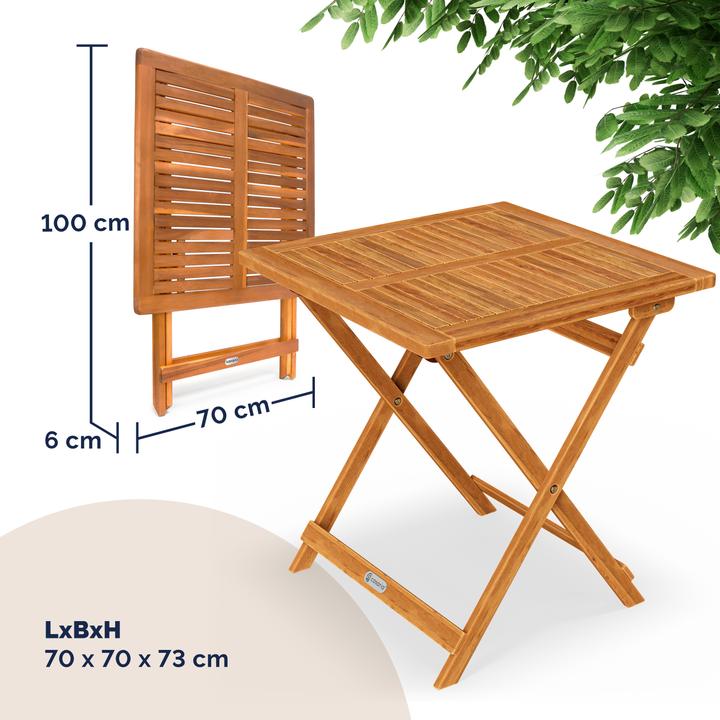 Produktbild Casaria Gartentisch (70 cm)