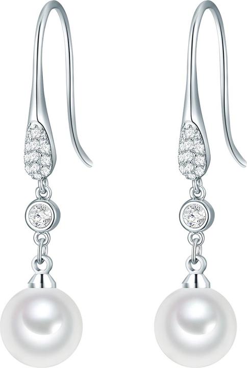 Image du produit Lulu & Jane Femmes laiton verre perle de coquille argent - 29641 (Laiton)