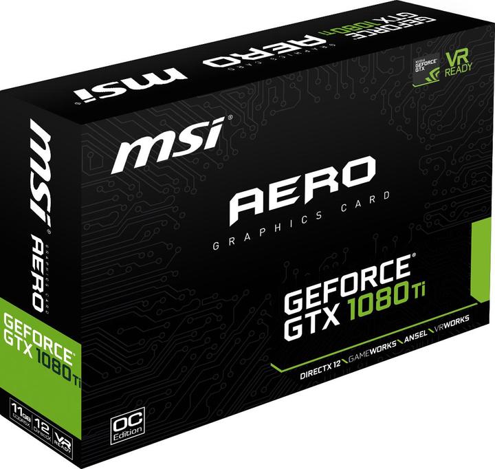 Produktbild MSI GeForce GTX 1080 Ti AERO OC (11 GB)
