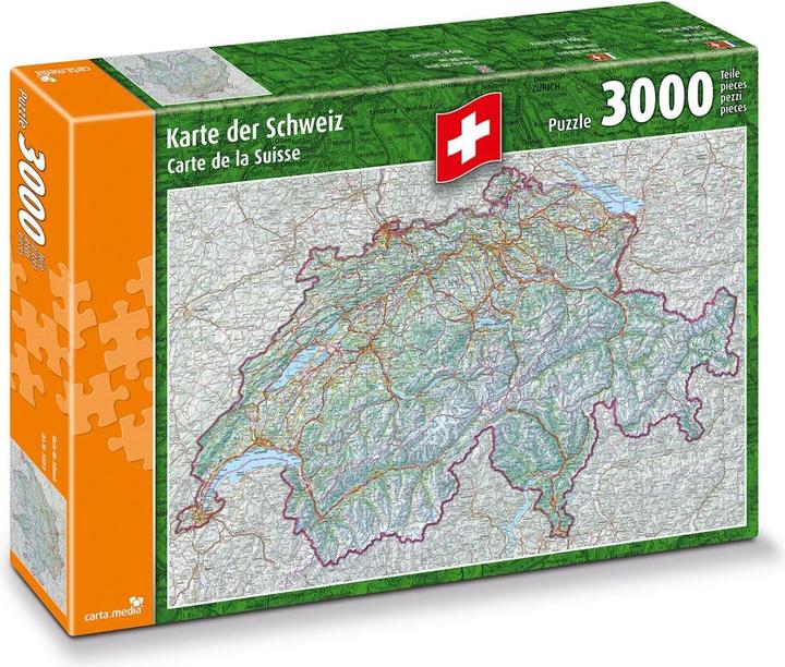 Produktbild Karte der Schweiz (3000 Teile)