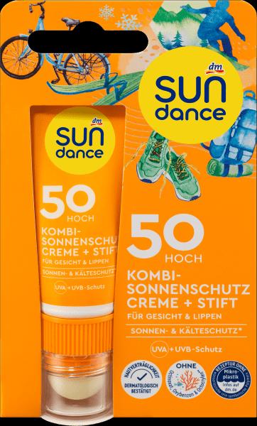 Image du produit dm Sundance Protection solaire Combi visage Crème + Stick (Stick solaire, Crème solaire visage, SPF 50)