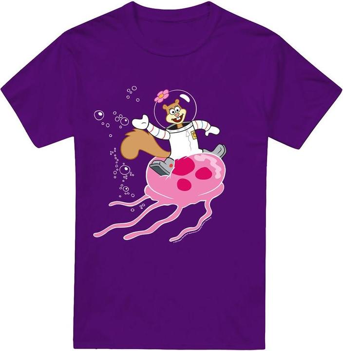 Produktbild Spongebob Squarepants Sandy Rides The Jellyfish TShirt (4XL)