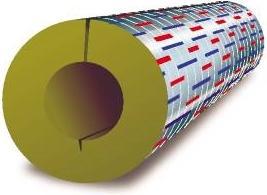 Produktbild Rockwool Conlit rørskål 15x23 mm med alu-folie, laengde 1 m for tildannelse af Conlit brandbøsninger