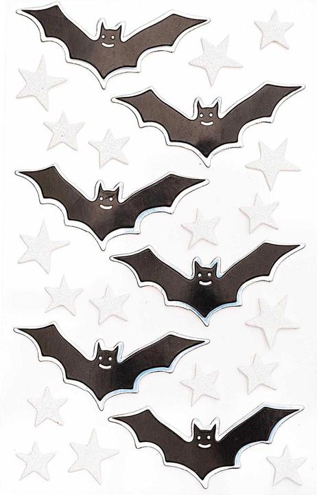Image du produit Rico Design Autocollants Chauve-souris 3D, 1 feuille