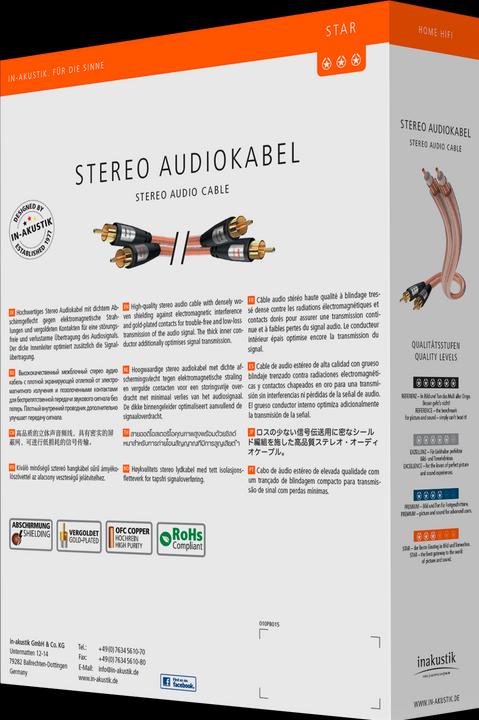 Actual product image Inakustik STAR Stereo RCA (3 m, Cinch)
