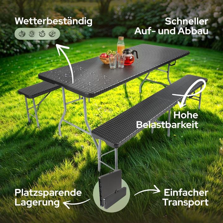 Immagine prodotto Arebos Bierzeltgarnitur Set (74 cm)