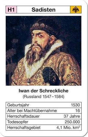 Actual product image Quartett Tyrants classic (German)