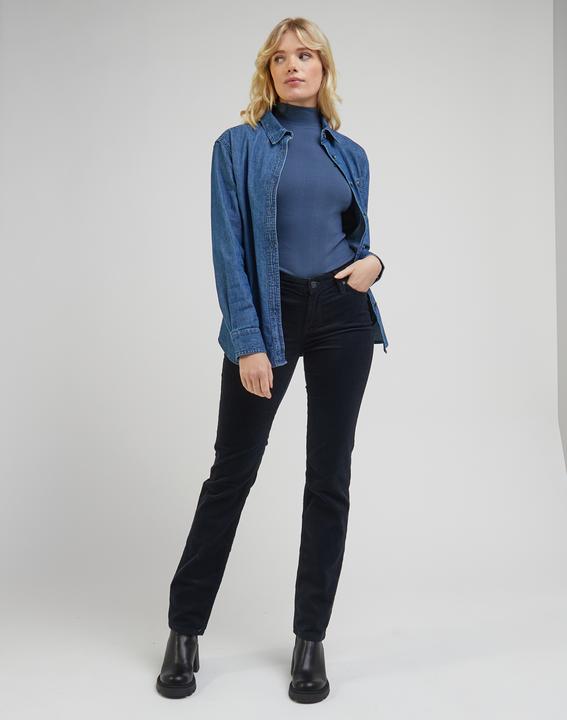 Actual product image Lee Marion Cord Pant Straight Fit Black (26, 33)