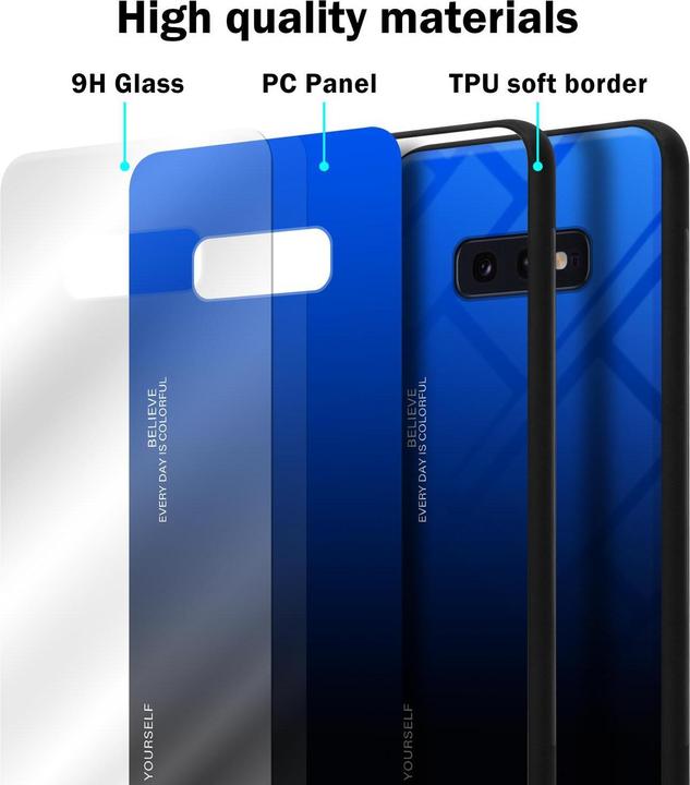 Productafbeelding Cadorabo TPU 2 kleuren glasdekking (Samsung Galaxy S10e)